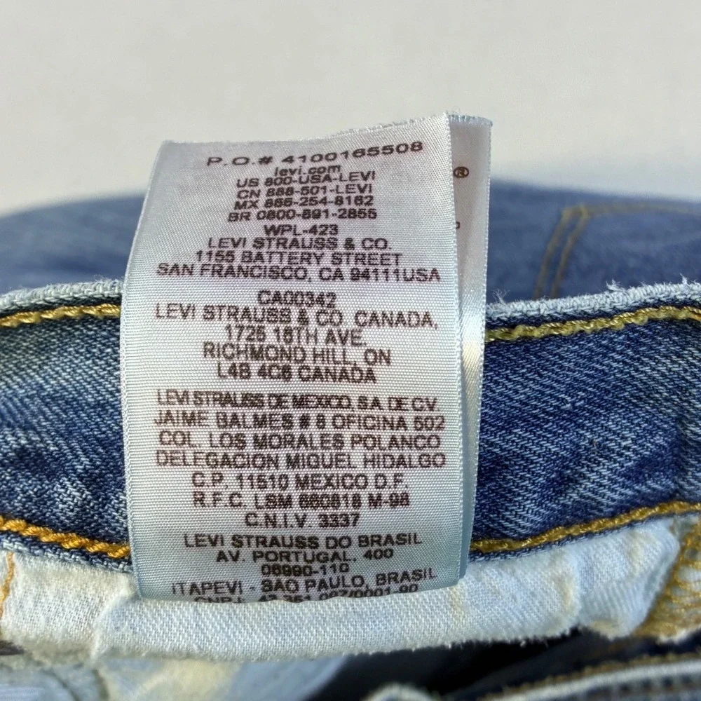 Vintage Levis‎ 501 Mens Straight Leg Blue Denim Button Fly Jeans 38x30